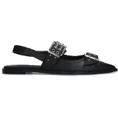 Sacha slingback loafers zwart female | Maat: 37