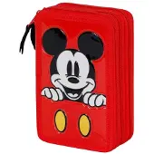 KARACTERMANIA Gevulde Drievoudige Etui Met Mickey Mouse Van Disney