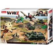 Sluban Army The Battle of Kursk bouwspeelgoed kinderen vanaf 6 jaar - Constructiespeelgoed modelbouw - bouwdoos met 998 bouwstenen - M38-B0697
