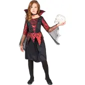 Generik Halloweenvampierenkostuum voor meisjes - Verkleedkleding - 122/134