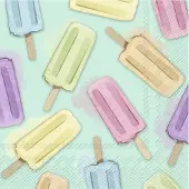 IHR Servetten "Glaces Turquoise" 33x33 cm