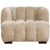 MUST Living Lounge chair Mars,75x102x95 cm, glamour sand (Naturel, 102x75x95cm)