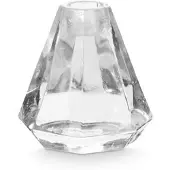 Vt wonen Kandelaar vtwonen Diamond Shape Glass Clear 9x8cm