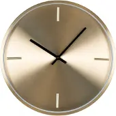 Nest of Nora Wandklok geruisloos 30 cm - Aluminium - Goud