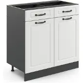 Vicco R-Line Keukenonderkast – 80 cm zonder werkblad Wit Landhuis