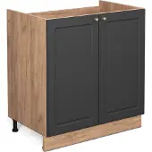 Vicco Fame-Line Wastafelkast – 80 cm zonder werkblad Antraciet-goud