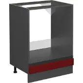 Vicco R-Line Ovenombouwkast – 60 cm J-vorm, zonder werkblad Rood