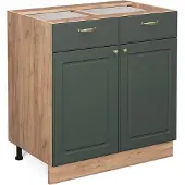Vicco Fame-Line Keukenonderkast – 80 cm zonder werkblad Groen-Goud Landhuis