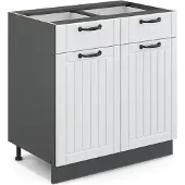 Vicco Fame-Line Keukenonderkast – 80 cm zonder werkblad Wit Landhuis
