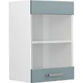 Vicco R-Line Glazen keukenkast – 40 cm Blauw-grijs