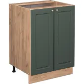 Vicco Fame-Line Keukenonderkast – 60 cm zonder werkblad Groen-Goud Landhuis