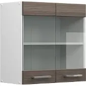 Vicco R-Line Glazen keukenkast – 60 cm Edel grijs
