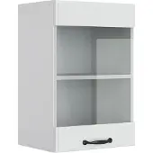 Vicco R-Line Glazen keukenkast – 40 cm Wit Landhuis