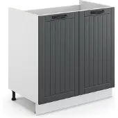 Vicco Fame-Line Wastafelkast – 80 cm zonder werkblad Antraciet landhuis