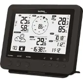 Technoline weerstation - WS 1900 - 168x136x25mm - zwart - met 5-in-1 buitensensor 100m - TL-WS1900