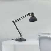 Aluminor Bureaulamp Calypsa, zwart, Werkkamer / Kantoor, Aluminium, Modern, bureaulamp