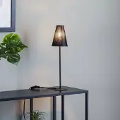 Nowodvorski Lighting Tafellamp Trifle, zwart, Woon-/ Eetkamer, Aluminium, Modern, Tafellamp