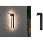 Paulmann 79842 4000870798423 Huisnummerlamp op zonne-energie Energielabel: A (A - G) 0.20 W Warmwit Zwart