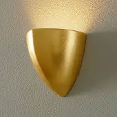 Holländer Wand uplighter MATTEO, dimbaar, messing / goud, Woon-/ Eetkamer, Keramiek, Modern, Wandlamp