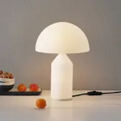 OLUCE Design tafellamp ATOLLO, wit / opaal, Woon-/ Eetkamer, metaal, Design, tafellamp