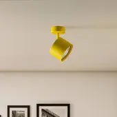 Argon Plafondspot Chloe verstelbaar 1-lamp, geel Chloe, dimbaar, geel / oranje, Woon-/ Eetkamer, metaal, Modern