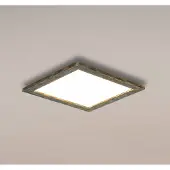 Quitani LED-paneel Aurinor, brons / oud-messing, Woon-/ Eetkamer, Aluminium, Modern, LED plafondlamp