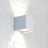 MCJ Wandlamp Zuza 2, dimbaar, wit / opaal, Woon-/ Eetkamer, Aluminium, Modern, wandlamp