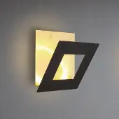 Mantra-Iluminacion LED-wandlamp Dalia, zwart, Woon-/ Eetkamer, Aluminium, Modern, LED wandlamp
