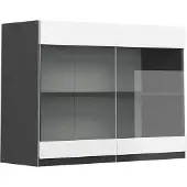Vicco R-Line Glazen keukenkast – 80 cm J-vorm Wit