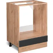 Vicco R-Line Ovenombouwkast – 60 cm zonder werkblad Antraciet Hoogglans