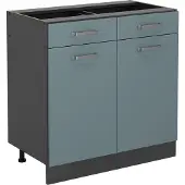 Vicco R-Line Keukenonderkast – 80 cm zonder werkblad Blauw-grijs