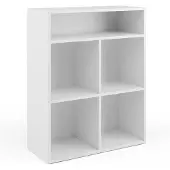 Vicco Boekenrek – 72 x 90.2 cm 4 compartimenten Wit