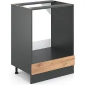 Vicco R-Line Ovenombouwkast – 60 cm zonder werkblad Krachtige eik goud