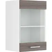 Vicco R-Line Glazen keukenkast – 40 cm Edel grijs