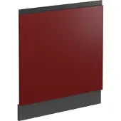 Vicco R-Line Frontpaneel – 59.6 cm J-vorm, zonder werkblad Rood