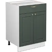 Vicco Keukenonderkast Fame-Line Groen-Goud Landhuis 60 cm met lade, zonder werkblad, Model 38015