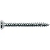 Boston TS-03-C Verchroomde Tap Schroeven 4x45mm - 12 Stuks