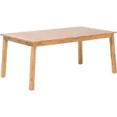 Beliani Cesana Tuintafel Licht houtkleur Hout, Hout