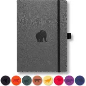 Dingbats Dingbats* Wildlife A4 Notitieboek - Grey Elephant Lijntjes