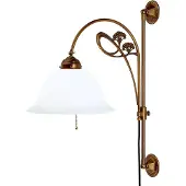 BERLINER MESSINGLAMP Wandlamp ATHEN, dimbaar, brons / oud-messing, Woon-/ Eetkamer, Messing, Antiek, wandlamp