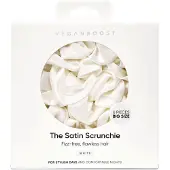 Vegan Boost Satin Scrunchies White Big Size - 6pcs