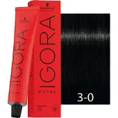Schwarzkopf Professional Igora Royal Cools Permanente kleuring 60 ml 3-0 Dark Brown Natural