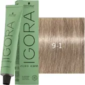 Schwarzkopf Professional Igora Zero Amm Permanente kleuring 60 ml 9-1