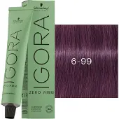 Schwarzkopf Professional Igora Zero Amm Permanente kleuring 60 ml 6-99