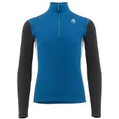 Aclima - Warmwool Mock Neck Junior - Merino-ondergoed 130, blauw