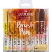 Talens Ecoline Brushpen Talens Ecoline set à 10 stuks huid