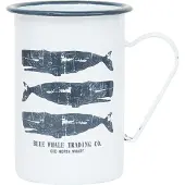 Batela Emaille beker walvis wit 8x11,5 - BATELA