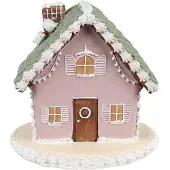 Clayre & Eef Gingerbread house 12 cm Roze Katoen