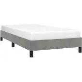 vidaXL Bedframe zonder matras 80x200 cm fluweel lichtgrijs