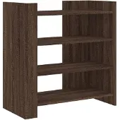 vidaXL Dressoir 73,5x35x75 cm bewerkt hout bruin eikenkleur